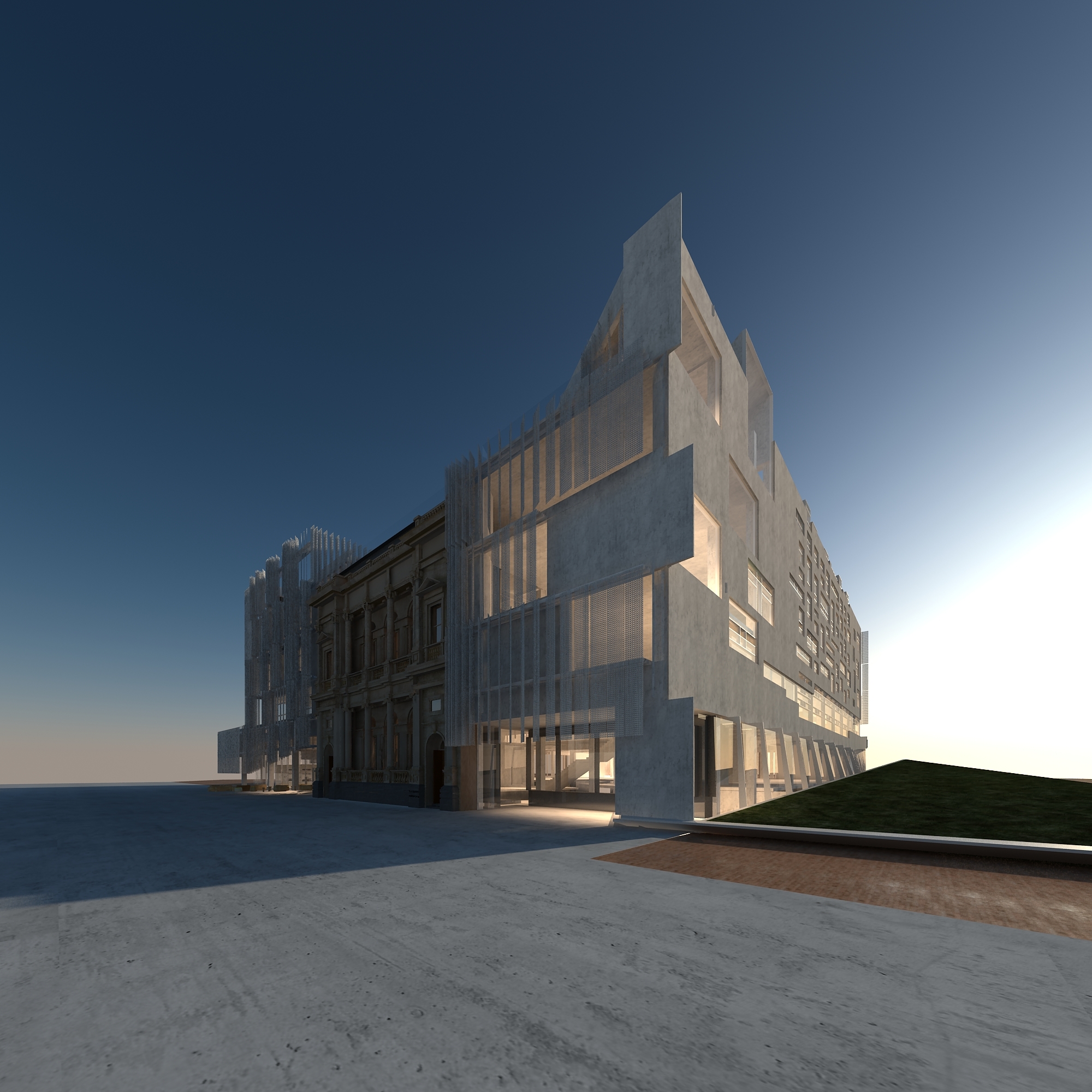 https://archive.abp.unimelb.edu.au/objects/images/Design/Detailed design/Renders/Facades/SW_berm view.jpg