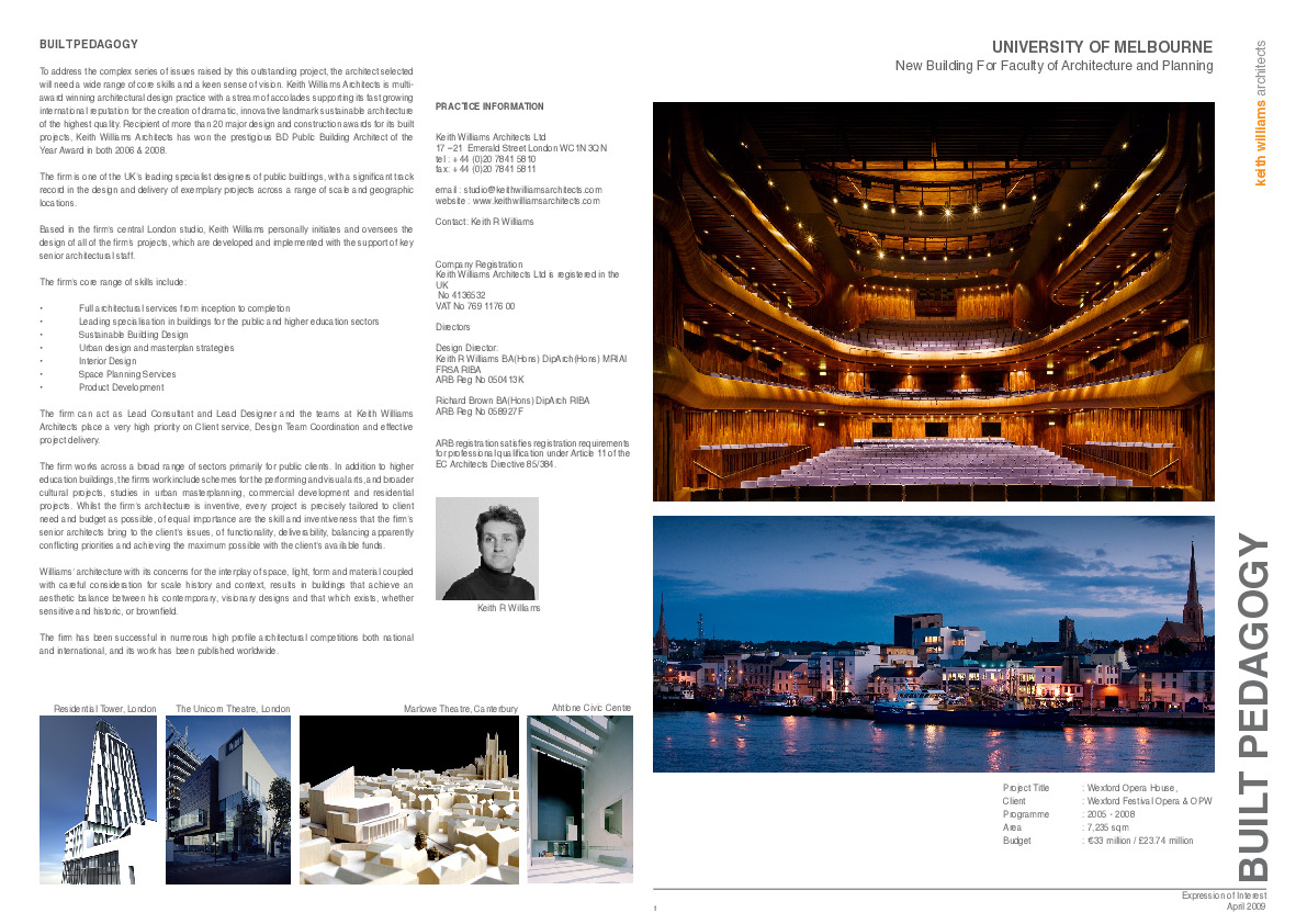https://archive.abp.unimelb.edu.au/objects/pdfs/Design competition/Entries/Eligible/KeithWilliamsArchitects_EOI.pdf https://archive.abp.unimelb.edu.au/objects/pdfs/Design competition/Entries/Eligible/KeithWilliamsArchitects_EOI.pdf