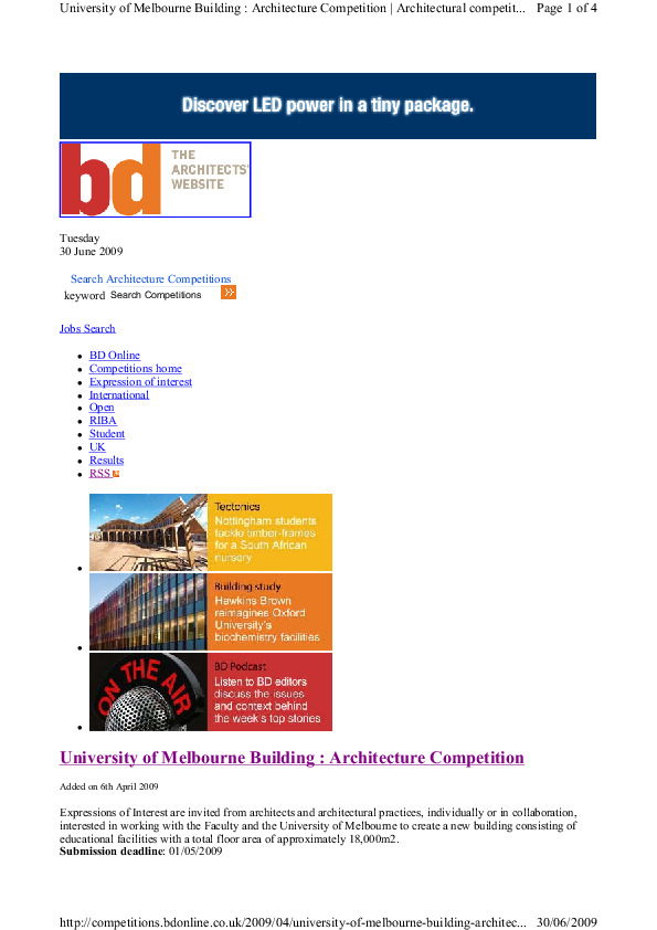 https://archive.abp.unimelb.edu.au/objects/pdfs/Design competition/Planning/Competition publicity/090630 BD Online Webpage.pdf https://archive.abp.unimelb.edu.au/objects/pdfs/Design competition/Planning/Competition publicity/090630 BD Online Webpage.pdf