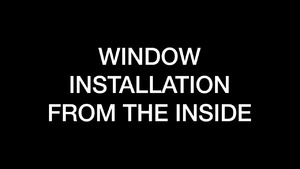 Construction - Window installation from the inside