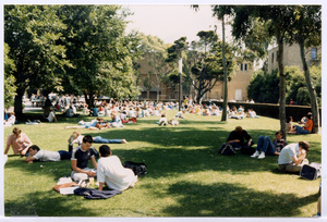 Students in Union Lawn.