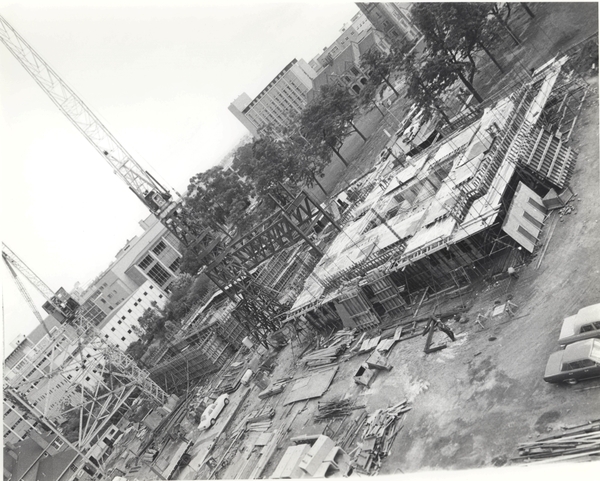 John Medley Building during construction in 1970
