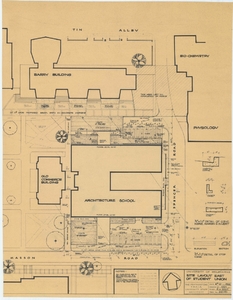 Architecture Building Site Layout in 1964