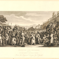 The Idle &#039;Prentice Executed at Tyburn<br /><br />
Series: Industry and Idleness, Plate 11
