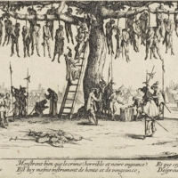 La Pendaison (The hanging), plate 11 from Les Misères et les malheurs de la guerre (The miseries and misfortunes of war) series.