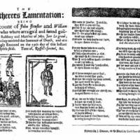 The Murtherer's Lamentation - Pamphlet Image