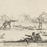 L’Arquebusade (The firing squad), plate 12 from Les Misères et les malheurs de la guerre (The miseries and misfortunes of war) series.