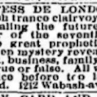 Mme Countess de London ad, Chicago Tribune 21 September, 1890.png