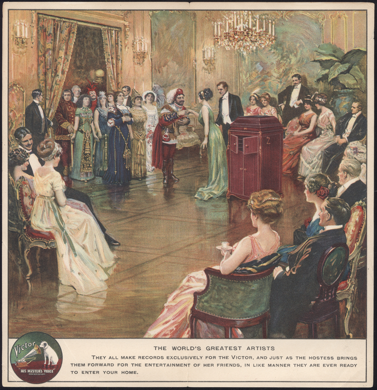 Brochure advertising Victrola gramophones, c.1914