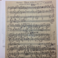 Manuscript for ‘Train Music’ by<br />
Percy Grainger, 1901–07