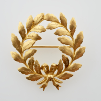 Gold wreath brooch presented to Nellie Melba, c.1905