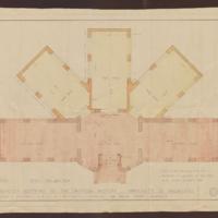 Three plans, plus one sketch, for the Grainger Museum