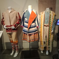 Display of towelling costume from the Grainger Museum Collection, in the exhibition 'Fabric Culture' (2019)