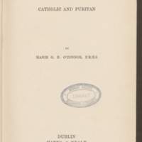 Title page of Stuart Ireland Catholic and Puritan.jpg