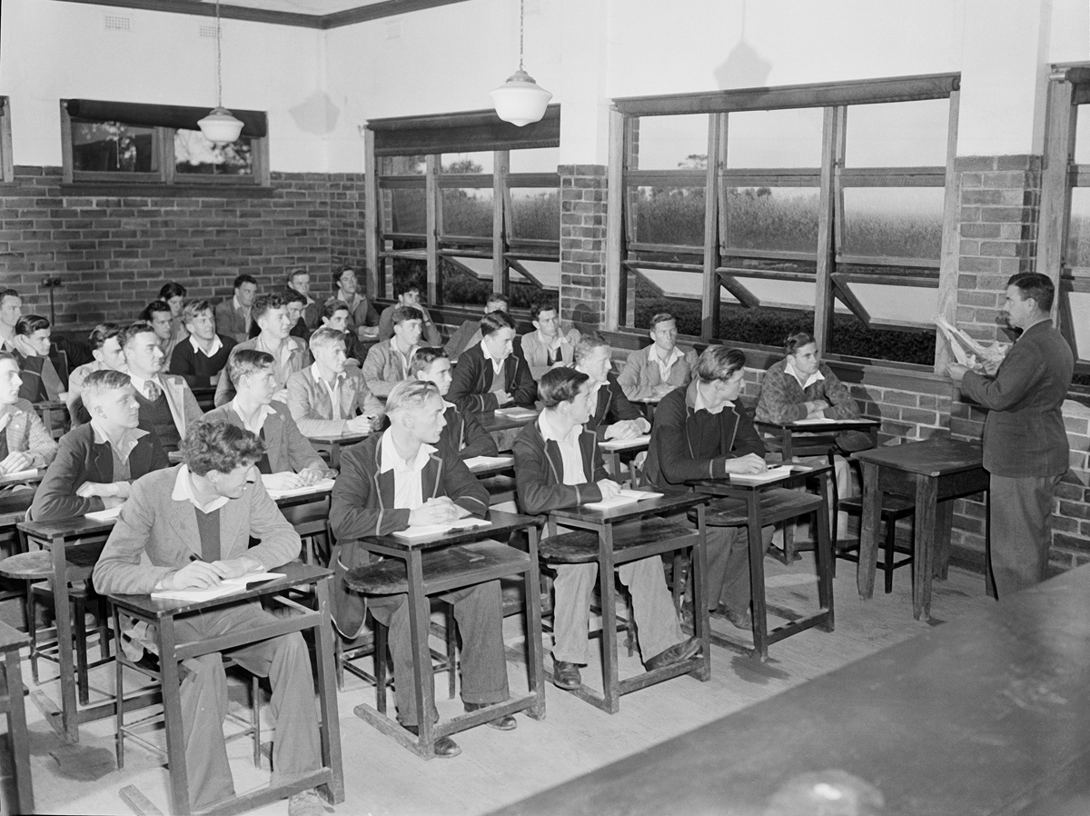 Students in Class at Dookie Agricultural College
