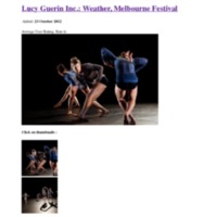 Lucy Guerin Inc Weather Melbourne Festival