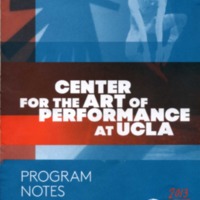 Programme Notes: Weather at Royce Hall, Los Angeles